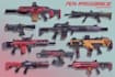 create 2d weapons from guns of a art