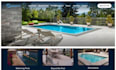 design swimming pool website pool construction website