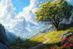 design detailed fantasy landscapes and environments