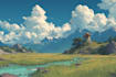 design surreal fantasy landscape artwork