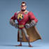 design your realistic superhero cartoon portrait