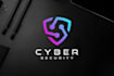 design high tech, crypto security and technology logo