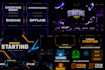 boosterize twitch overlay, stream overlay, animated overlay, and stream package