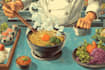 do food illustration in my style