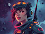 sci fi character illustration or sci fi character