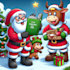do an christmas book , holiday funny cartoon