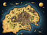 drawn vector fantasy map illustration city map design country map maker