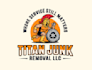 create a high quality titan junk removal logo design