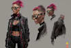 design fantasy and cyberpunk character