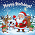 do a christmas caricatures, winter holidays cartoons