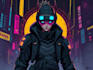 design anime character , cyberpunk character