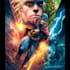 superhero comic book cover, comic book illustration