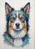 paint dog, cats, whatever pet portrait with watercolor