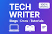 write clear, accurate technical articles for developers and businesses