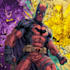 draw a unique superhero comic and cartoon character
