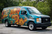 create an custom vinyl car wrap, van wrap vehicle wrap