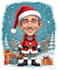 make a christmas cartoon caricature