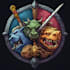 hand paint fantasy logo