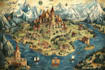 create a high quality fantasy map
