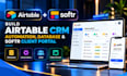 build airtable CRM, automation, database and softr client portal