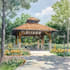draw watercolor wedding venue