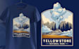 make national park t shirt design, merchandise, and logo