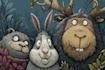 draw animals cartoon illustration