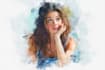 create unique watercolor character illustration