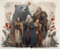 draw a custom dnd party character illustrations