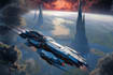 draw a sci fi spaceship art