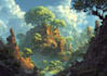 design detailed fantasy landscapes and environments