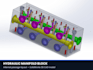 design 3d models,assemblies,and hydraulic manifold block