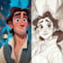 draw portrait in disney cartoon illustration