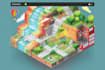 make a isometric map vector illustration