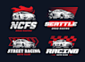 do modern professional custom racing logo design