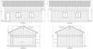 create garage floor plan, elevation, section drawings for city permit approval