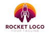 do wonderful super travel, rocket logo design