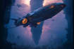 illustrate spaceships and sci fi vehicles