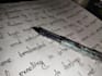handwrite notes and letters