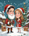 draw christmas cartoon caricature