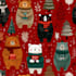 create cute christmas pattern and illustration