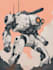 draw a mecha robot art and illustration