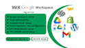 design wix squarespace wordpress setup google workspace and email deliverability