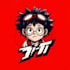 create a comic logo with anime manga mascot