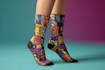 draw digital pattern socks design