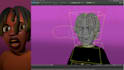 create a 3d character modeled with rigg in maya