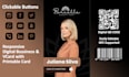 design vcard business card with qr code