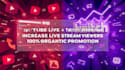 increase your youtube live stream to get real targeted viewer with organic promo