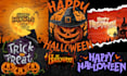 design halloween characters, horror poster, dark goth flyer in comic style