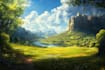 create fantasy landscape illustrations